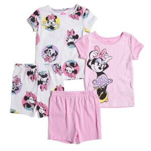 NWT Disney MINNIE MOUSE 4pc Toddler Girls Sleep Set